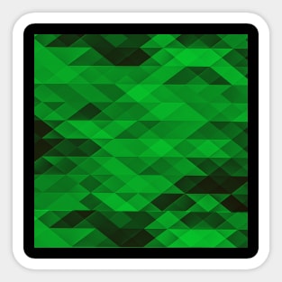 Green cubes Sticker